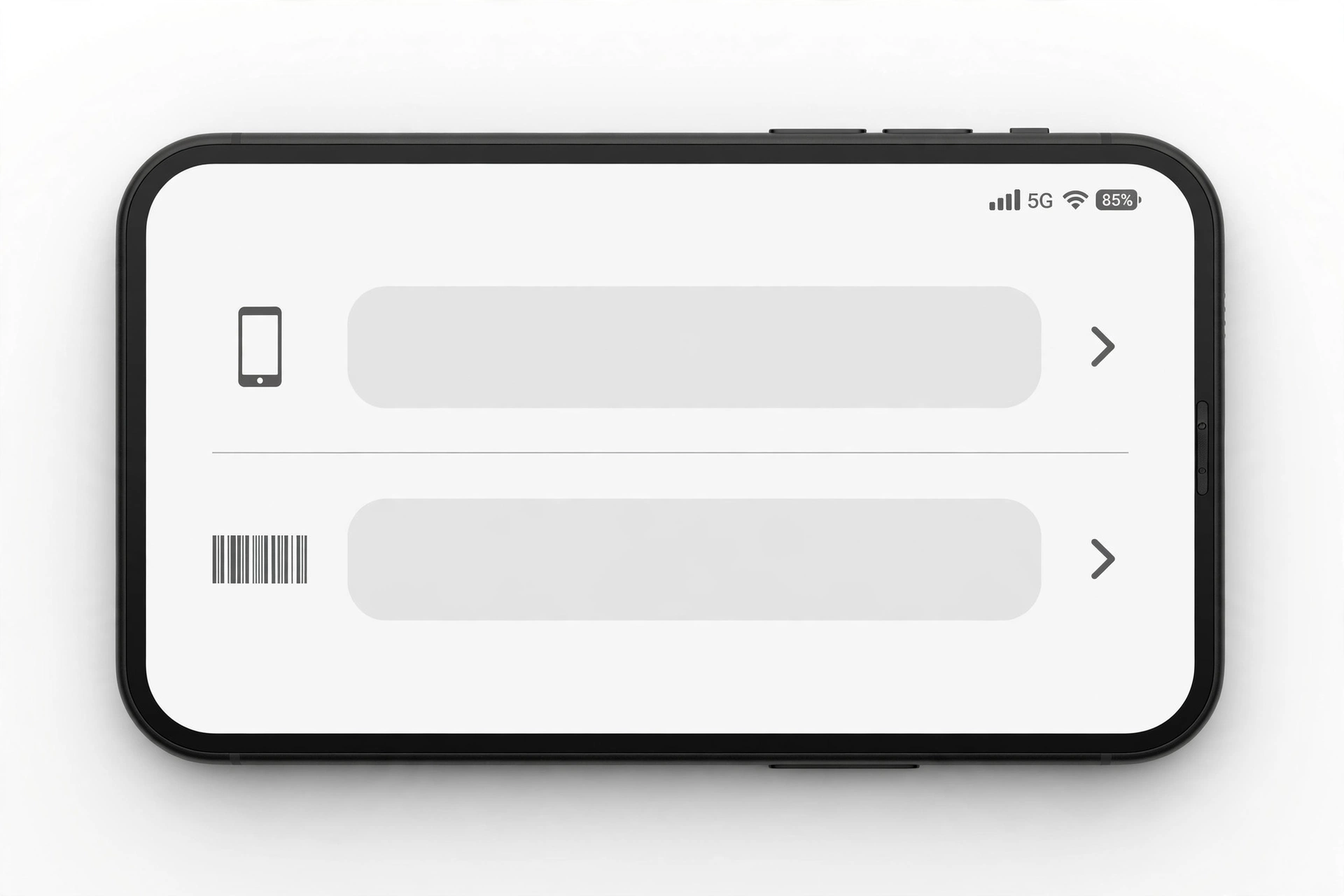 Smartphone about-phone settings screen showing model and serial number details for verification
