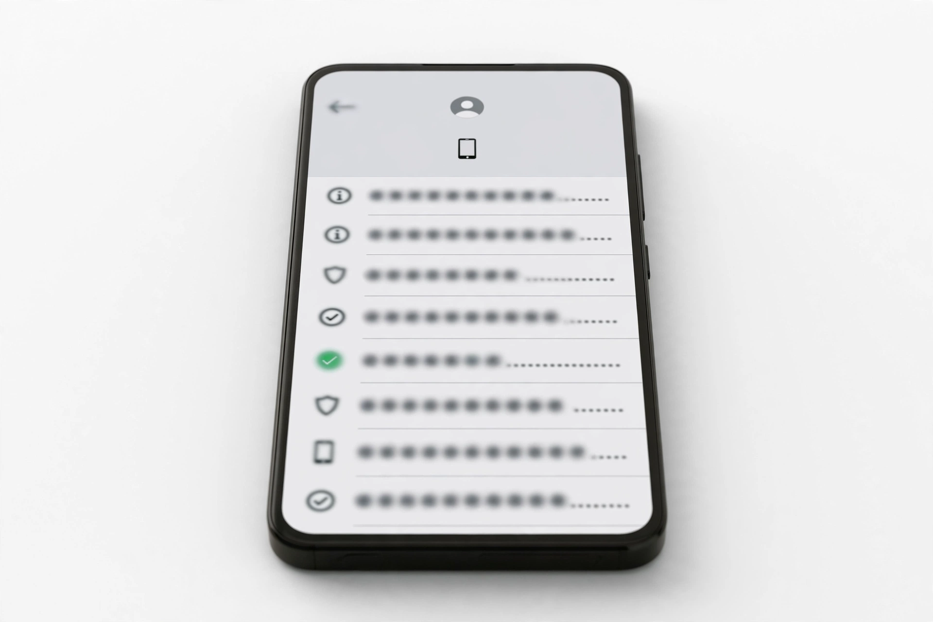 Smartphone about-phone screen showing model and serial number details
