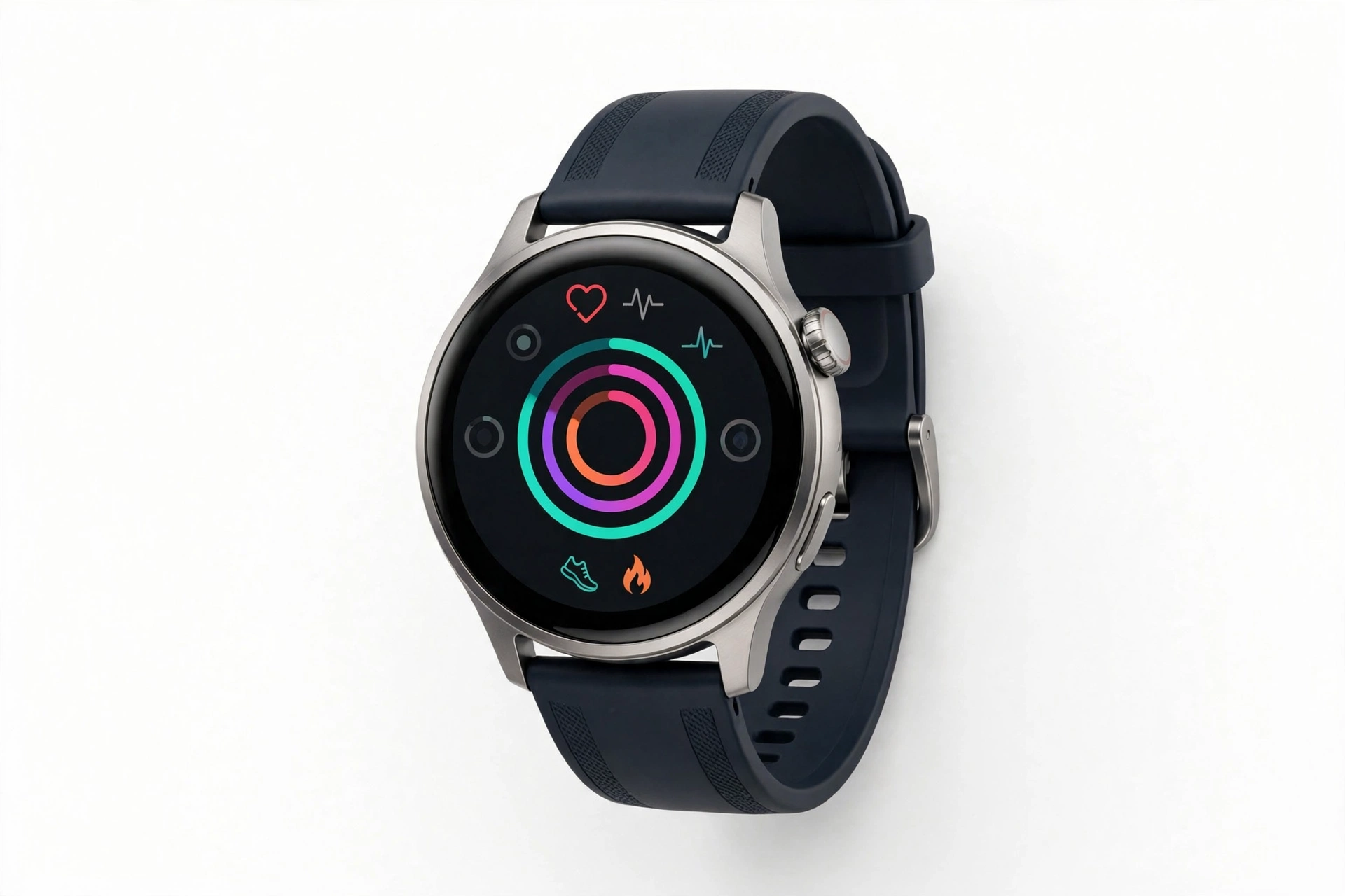 Samsung Galaxy Watch showing fitness tracking interface