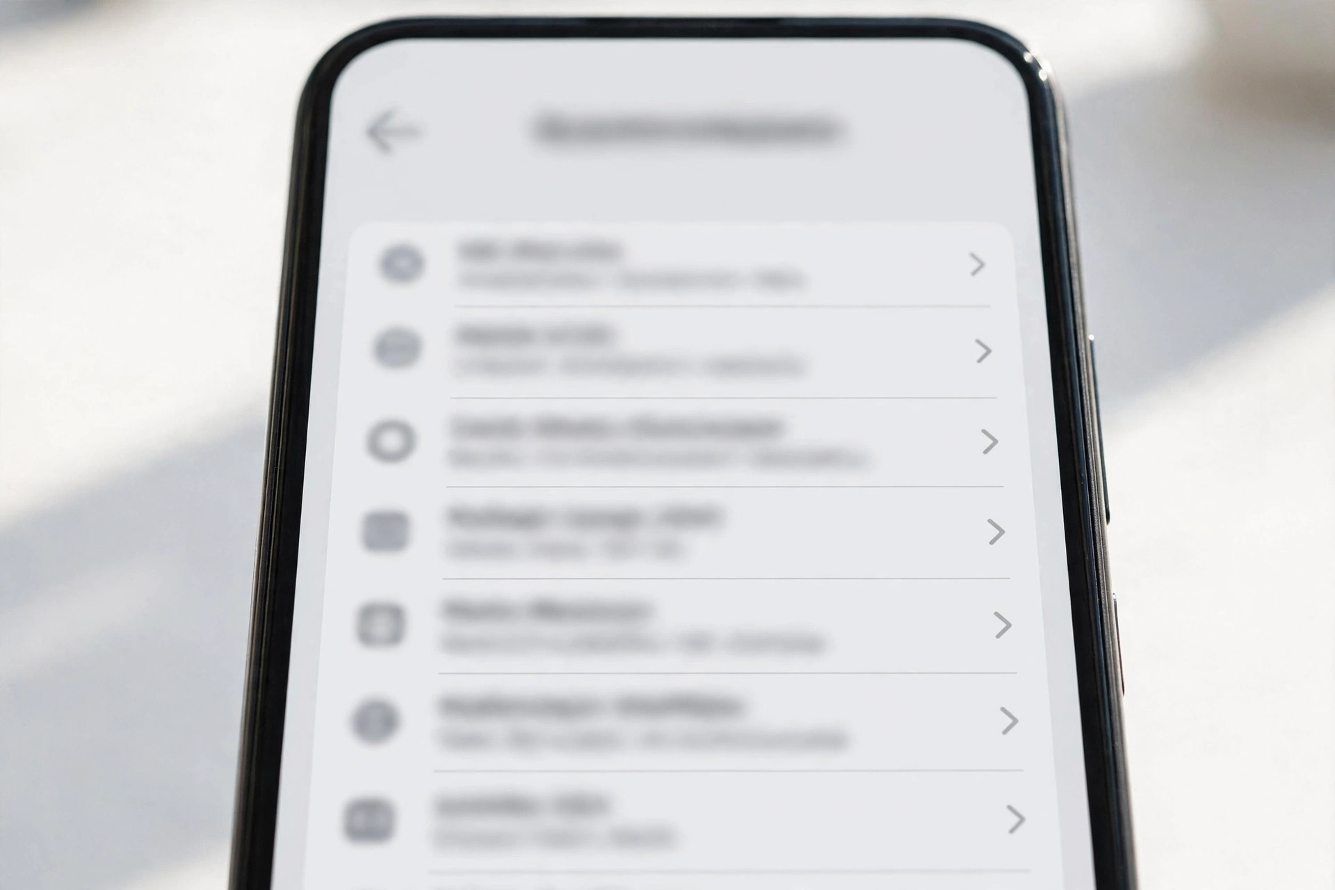 Smartphone screen showing device identification details